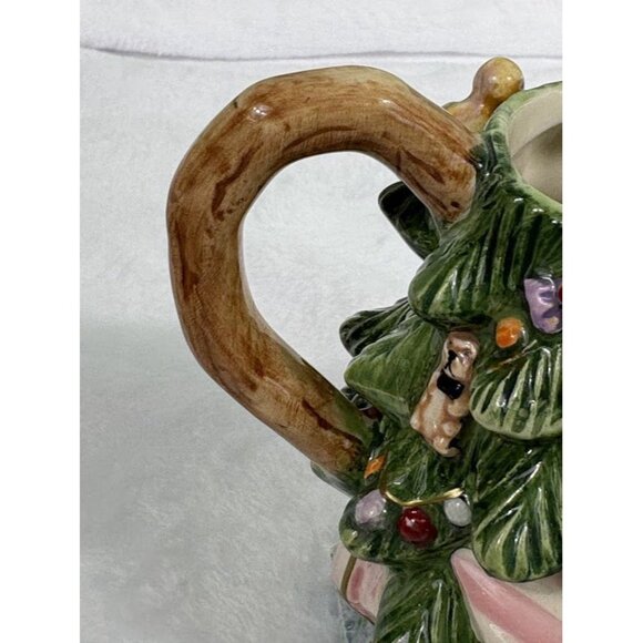Spode Christmas Tree Handpainted Ceramic Creamer 4.5" Tall - Picture 5 of 14